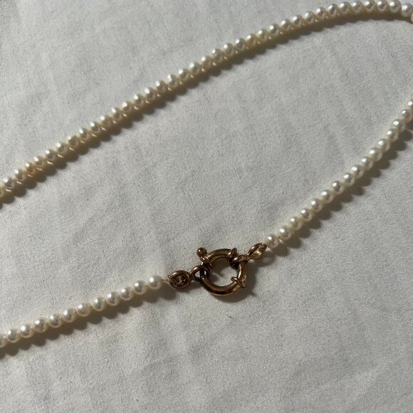 Aurate Pearl Aura Beaded Necklace Yellow Gold, Vermeil Rate - Picture 1 of 6